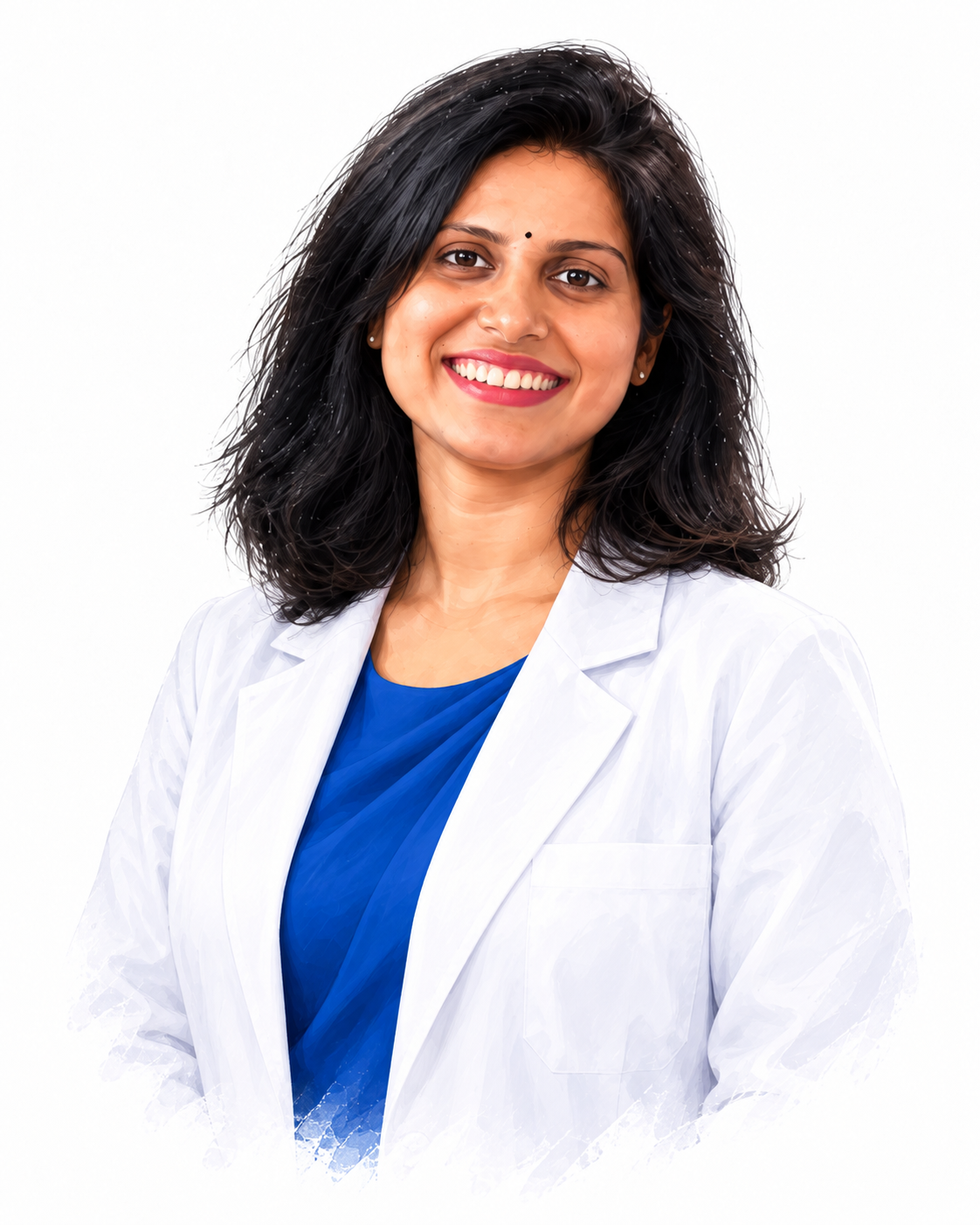 Illustrated portrait of Dr Swapnanjali A.